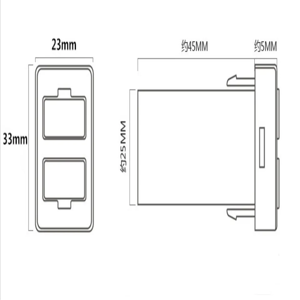 Напряжение раннее предупреждение 3.1A 2 USB интерфейс разъем зарядное устройство адаптер для Toyota DC преобразователь мощности зарядки iPhone Мобильный