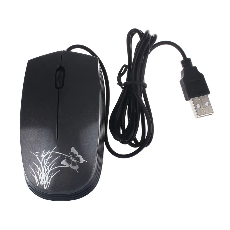 Мода USB 2 0 Проводная мышь мини оптическая светодиодная для ПК и портативных