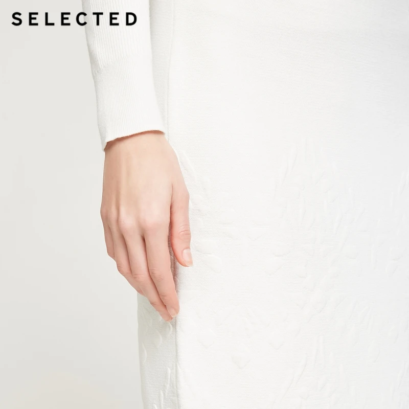 Отборный женский прозрачный кружевной вязаный свитер с длинными рукавами S |