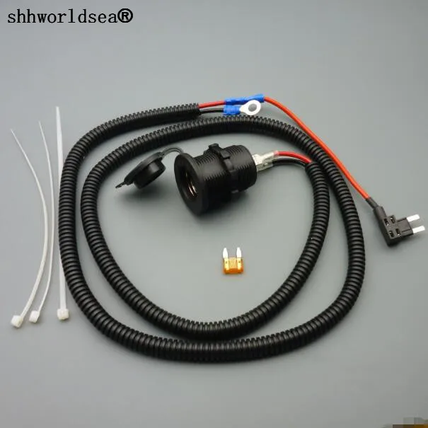 Shhworldsea 1 комплект м 1.5mm2 автомобильного прикуривателя разъем 12V удлинитель мини