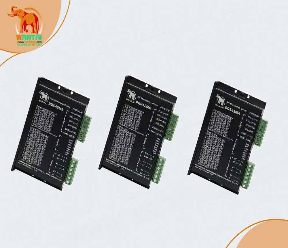 

USA shipWantai 3axis Stepper Motor Driver DQ542MA 50V 4.2A 128Microsteps CNC Router Nema 23 type,controller