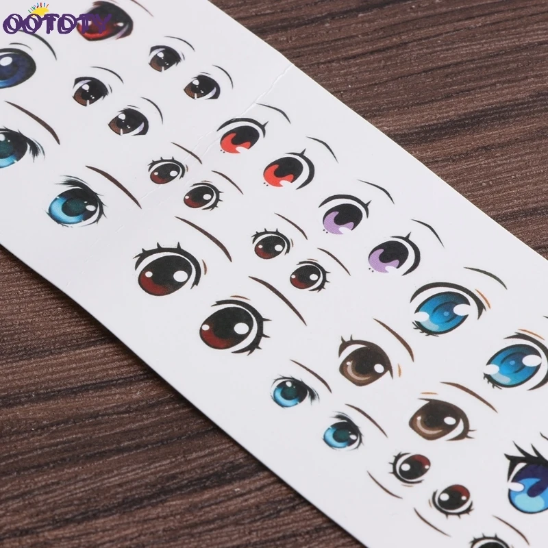 

Eyes Stickers DIY Doll Accessories Cartoon Toy Eyes Cute Anime Figurine Dolls Eye Paster Face Clay Decals Mold