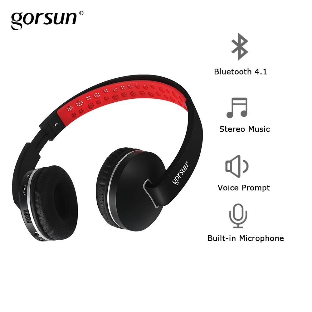Беспроводные Bluetooth наушники с HD микрофоном стерео HiFi бас легкая складная