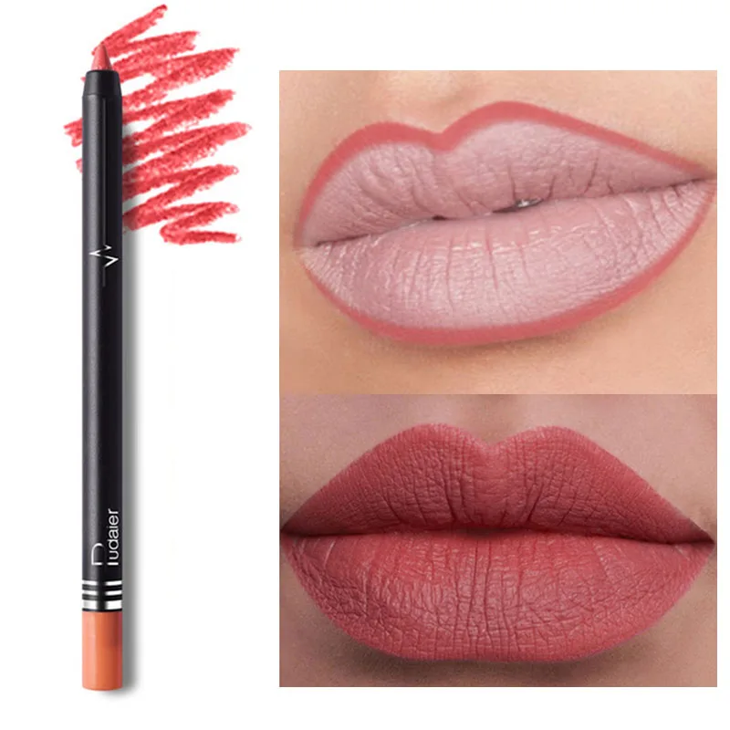 Pudaier Lipliner карандаш цветная косметика для губ длительная пигментная губная помада