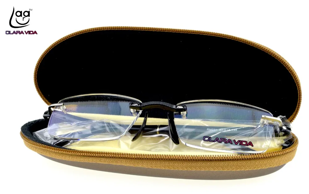 = CLARA VIDA мужские и женские очки для чтения с STYLERISH чехол без оправы высокого
