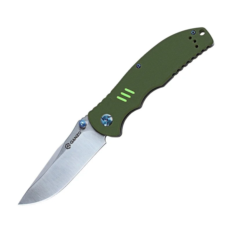 Ganzo G7501 58 ~ 60HRC 440C Лезвие G10 Ручка Складной тактический охотничий нож Военный Жар