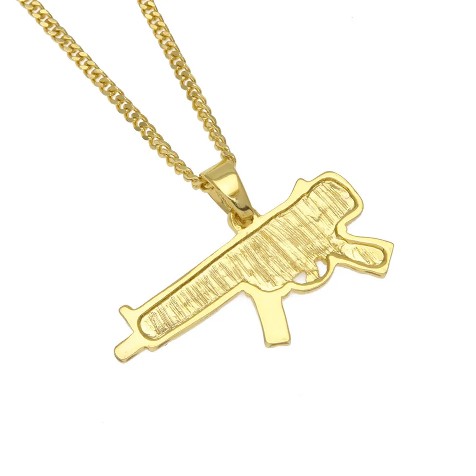 Ожерелье UWIN в стиле хип хоп с подвеской виде оружия|f pendant|ak47 necklacenecklace ak47 |