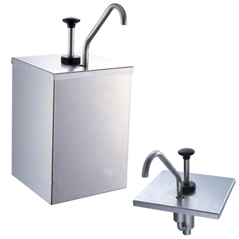 

1 Bucket Sauce Dispenser Pump Squeeze Condiment Dispensing Stainless Steel