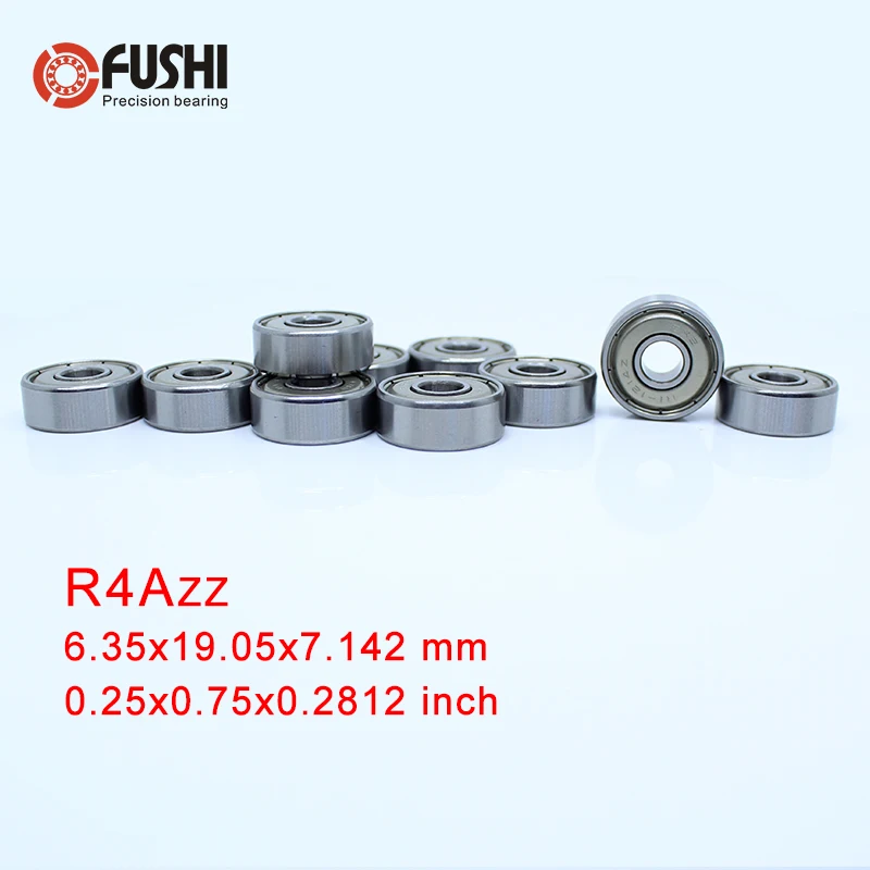 

R4AZZ Bearing ABEC-1 (10PCS) 1/4"x3/4"x9/32" inch Miniature R4A ZZ Ball Bearings For RC Model Parts