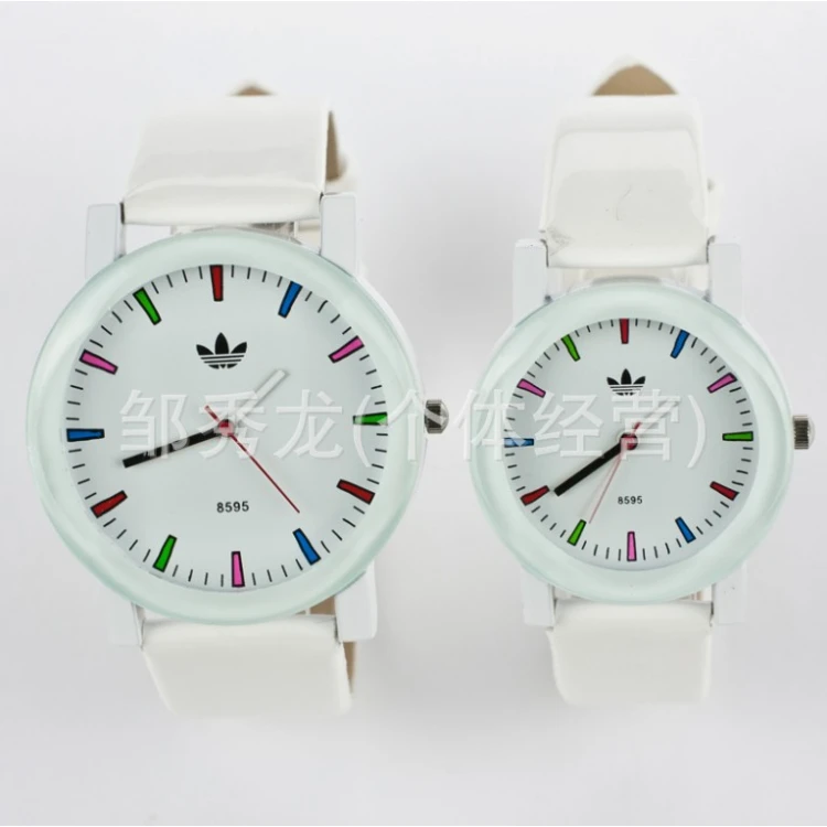 Free shipping lovers watches 2013 new style fashionistas silicone clover leather fashion table white | Наручные часы