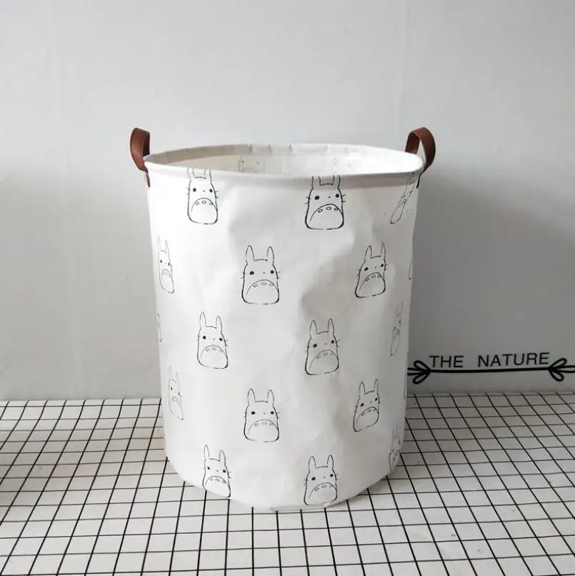 New Cartoon Cat and mouse Waterproof Laundry Hamper Folding Storage Baskets Home decoration barrel kids toy organizer bucket | Дом и сад