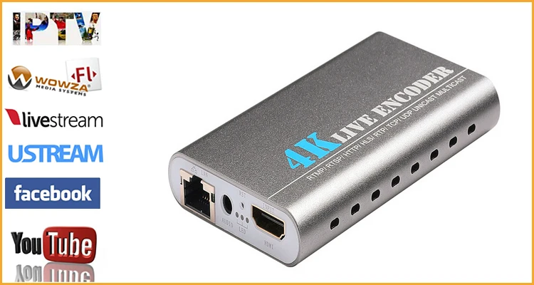 4K Ultra HD HEVC H.265 H.264 HDMI + микрофон к IP видеокодировщику IPTV кодировщик H 265 264 Поддержка