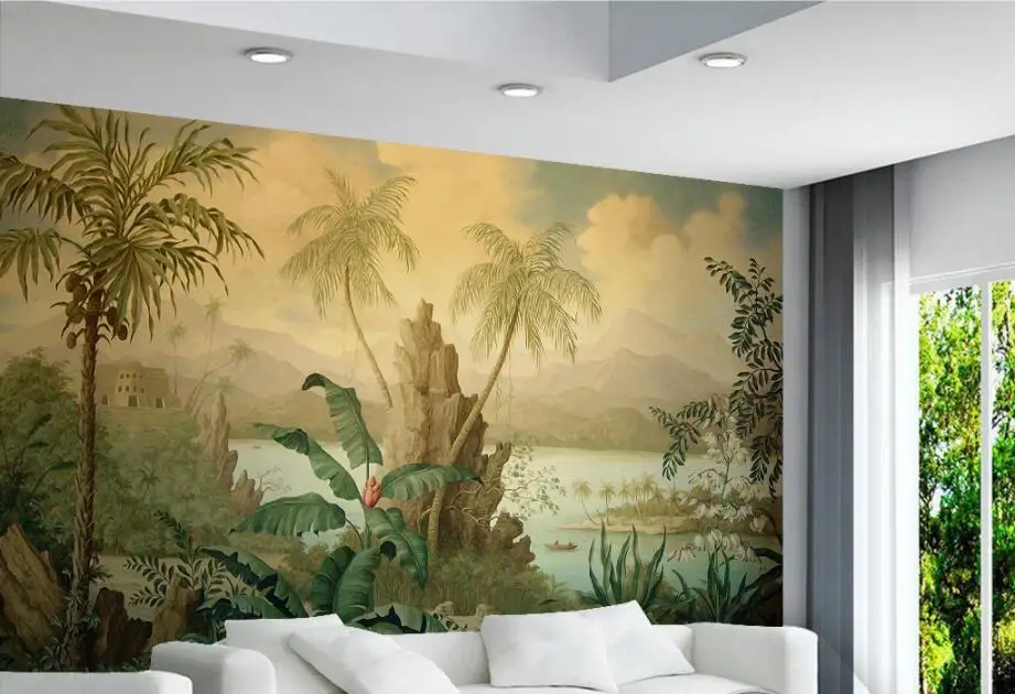 Beibehang европейские ретро ностальгические средневековые пользовательские 3D настенные росписи фото обои для стен 3D комнаты пейзаж обои рулон