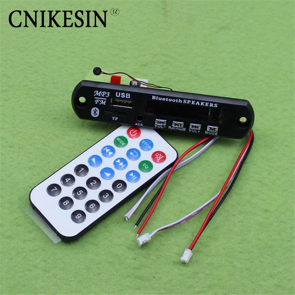 CNIKESIN diy Car 12V 3.5 AUX Bluetooth phone MP3 decoder board module lossless call | Электронные компоненты и