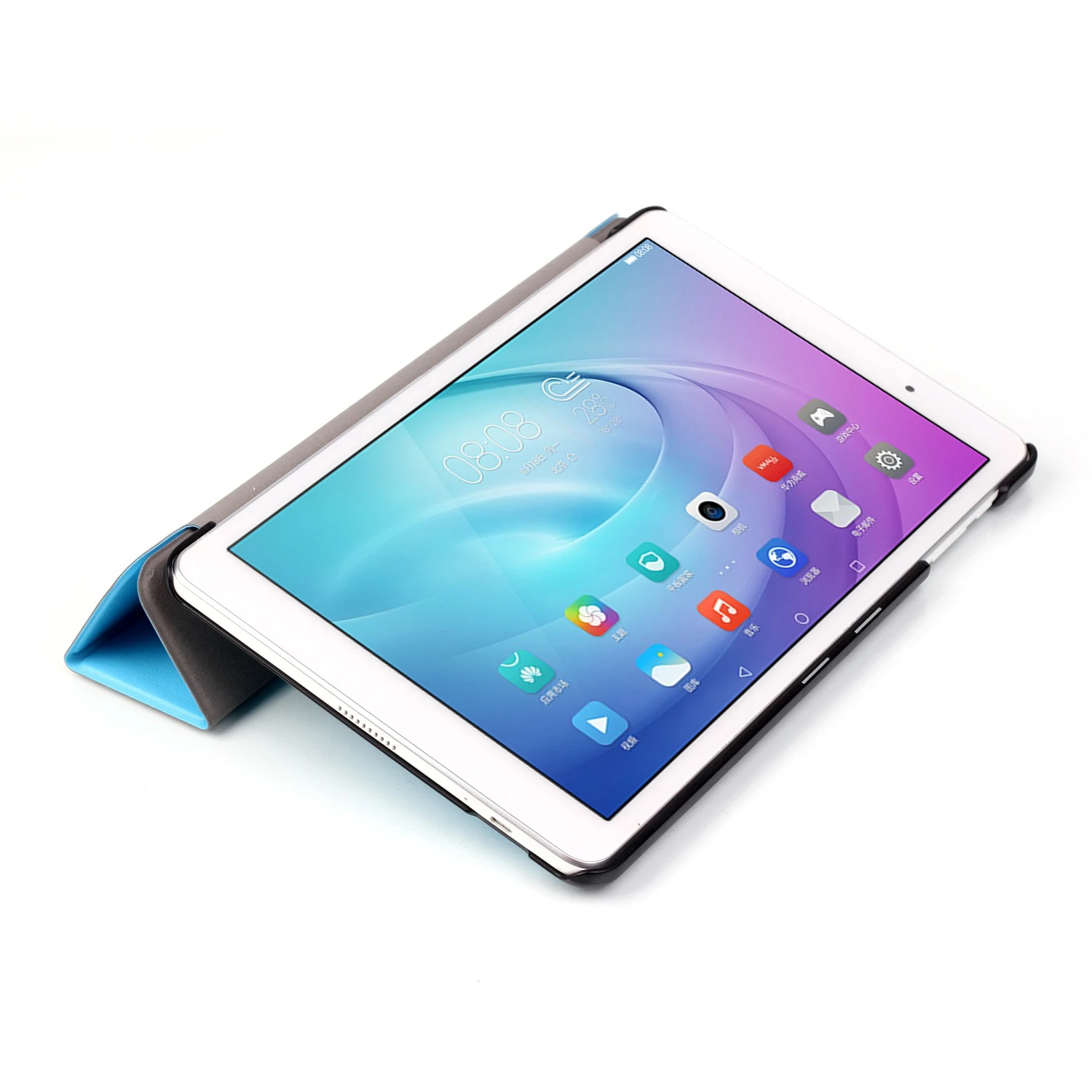 Чехол для Huawei [T2 Pro 10 0] Ультратонкий Жесткий чехол + смарт из искусственной кожи 1