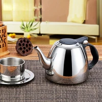 1 2l high quality induction cooker tea pot creative kitchen tools stainless steel water kettle flat bottom coffee kettle