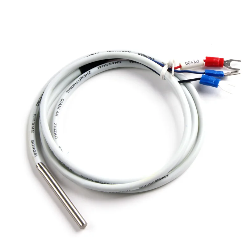 

1M Wire Temperature Control / Measure Sensors 5*50 Stainless Steel Thermocouple Sensor Probe PT100