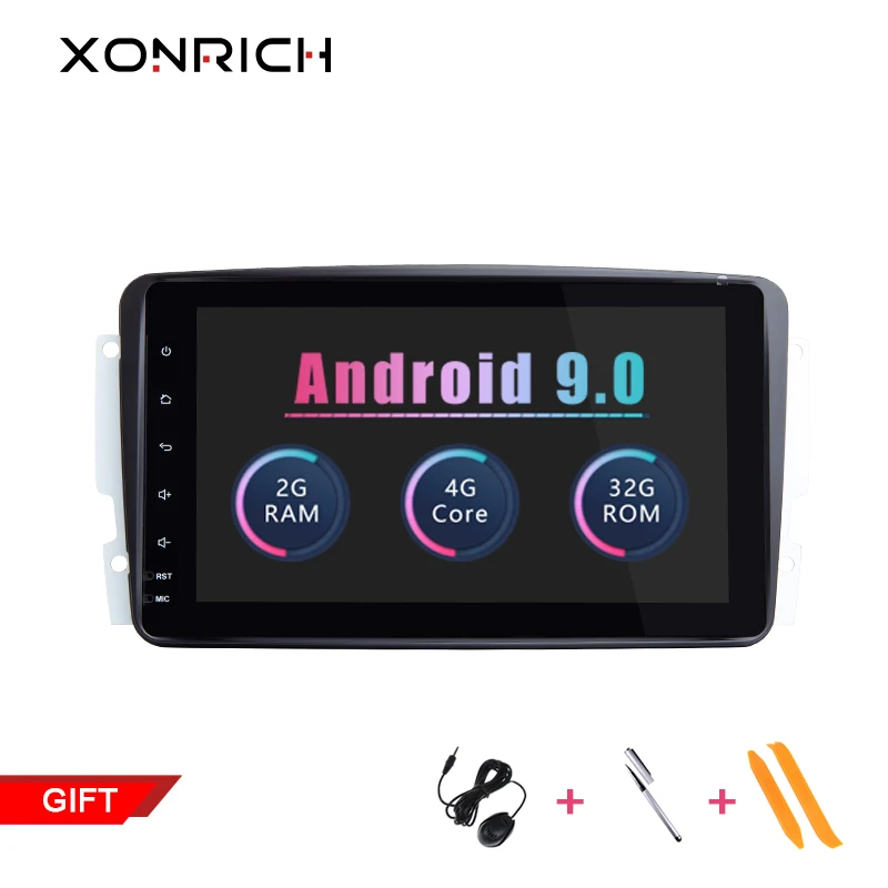 Xonrich 2 Din Android 9 0 Автомобильный мультимедийный плеер для