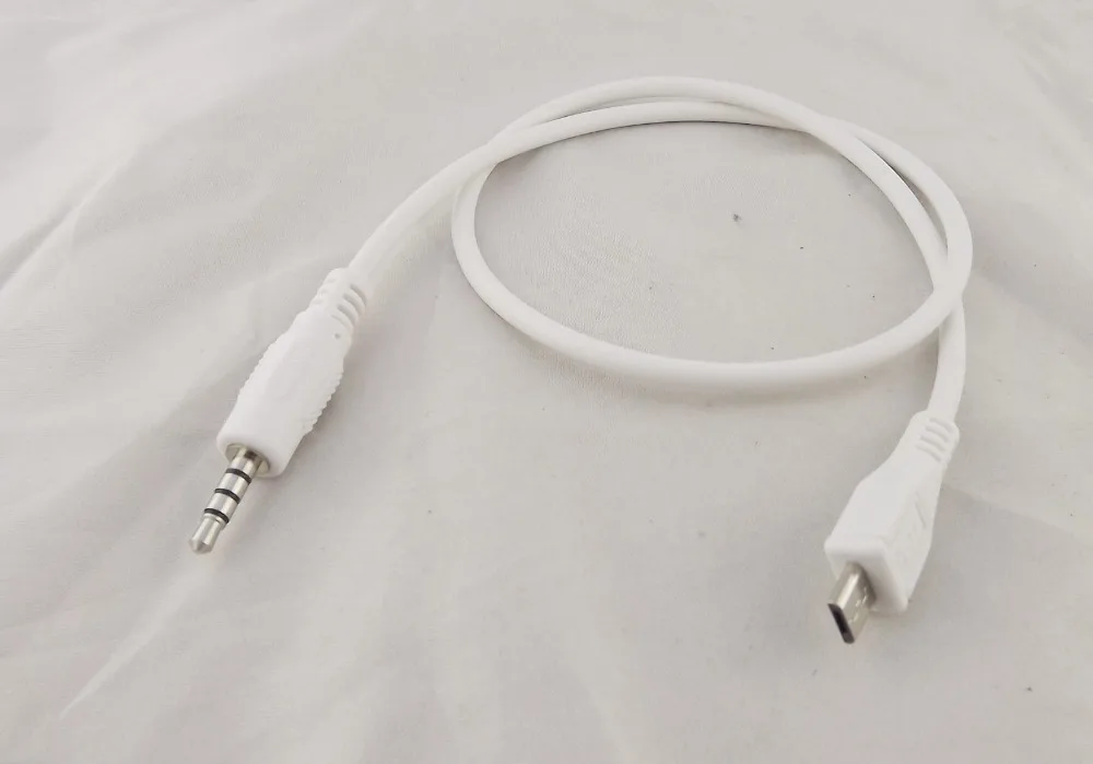 1 шт. 3 5 мм стерео штекер к Micro USB Pin Мужской M/M адаптер конвертер аудио кабель 50 см |