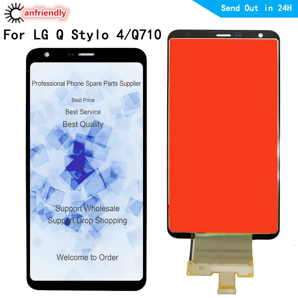 6 2 &quotЖК дисплей для LG Q Stylo 4 Q710 ЖК + сенсорный экран дигитайзер с рамкой в сборе Q710MS