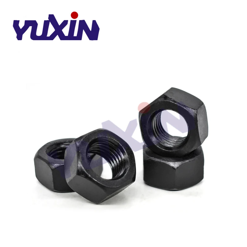Бесплатная доставка DIN934 1000 шт. Метрическая резьба M2 M2.5 M3 M4 M5 M6 M8 Black Grade 8