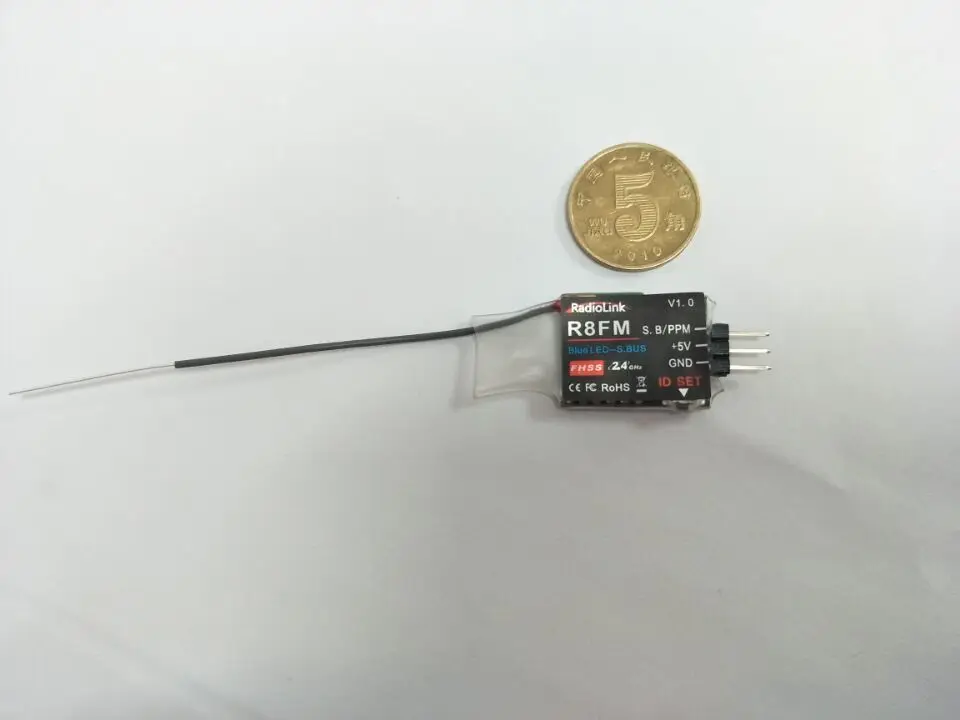 F19710 R8FM Mini 2 4G 8-канальный приемник FHSS для T8FB с поддержкой S-BUS PPM | Электроника