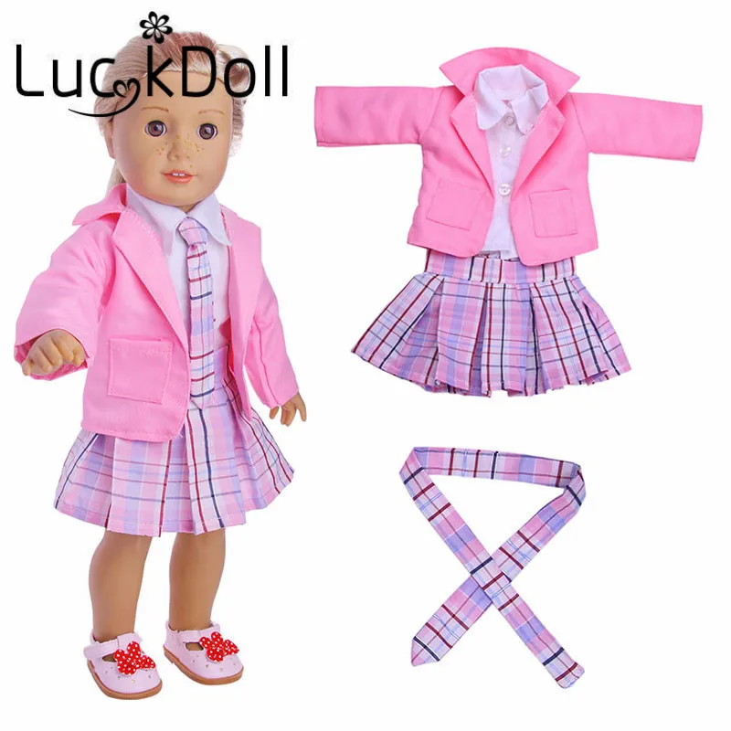 2 Стиль кампус форма подходит 18 дюймов American 43 см для ухода за ребенком мам Baby Doll