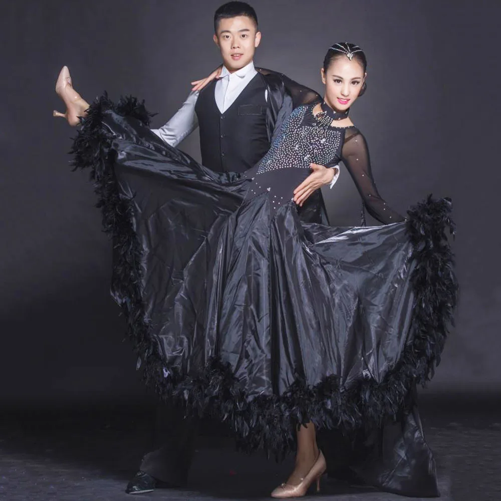 Бальные платья для вальса танцевальных соревнований платье бальных стандартный