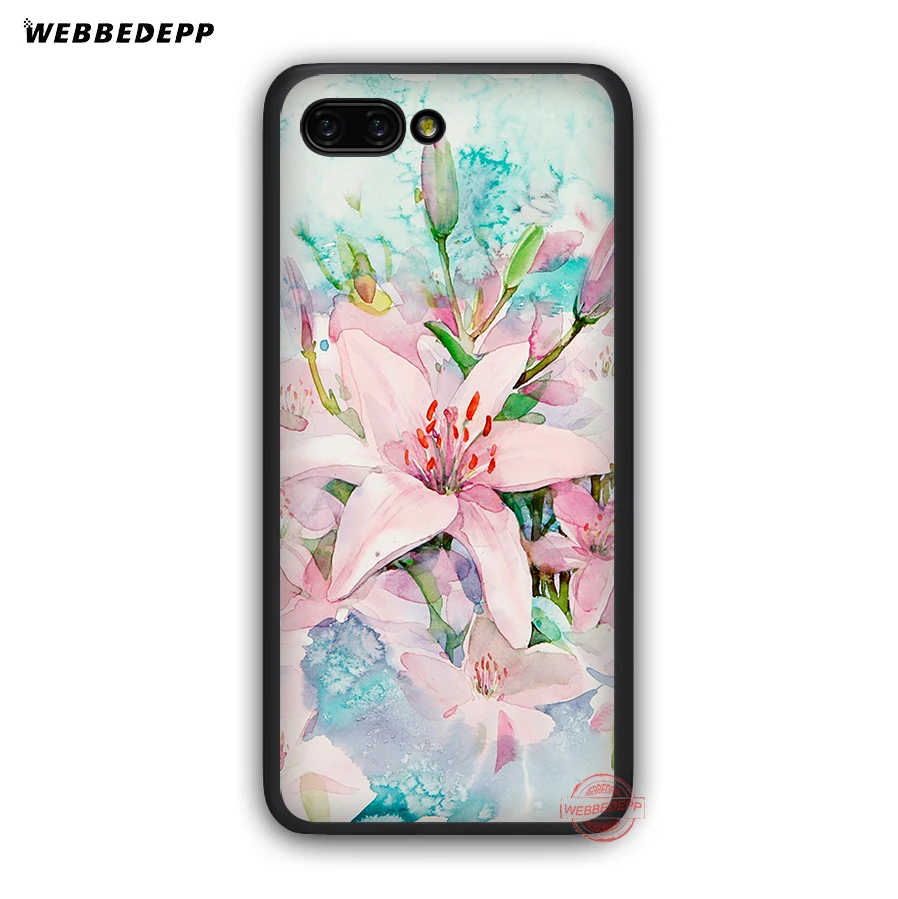 WEBBEDEPP пион Sunflowe Роза ромашки растения Цветок Мягкий чехол для Honor 20 10 9 9X 8 Lite 8C 8X 7X 7C