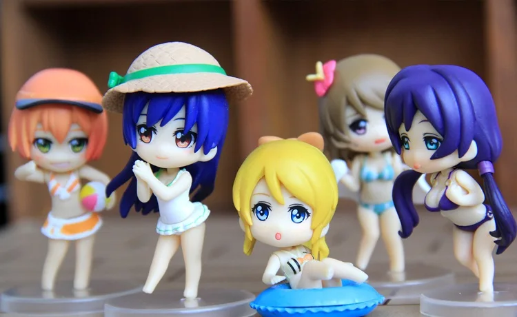 

9 pcs Lovelive figure set Kotori Nozomi Hanayo Ayase Honoka Rin Maki Umi mini dolls 10cm pvc anime girl free shipping