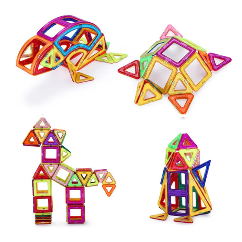 82 шт. Magformers 3D Diy магнитные строительные блоки подобранные игрушки Магнитные