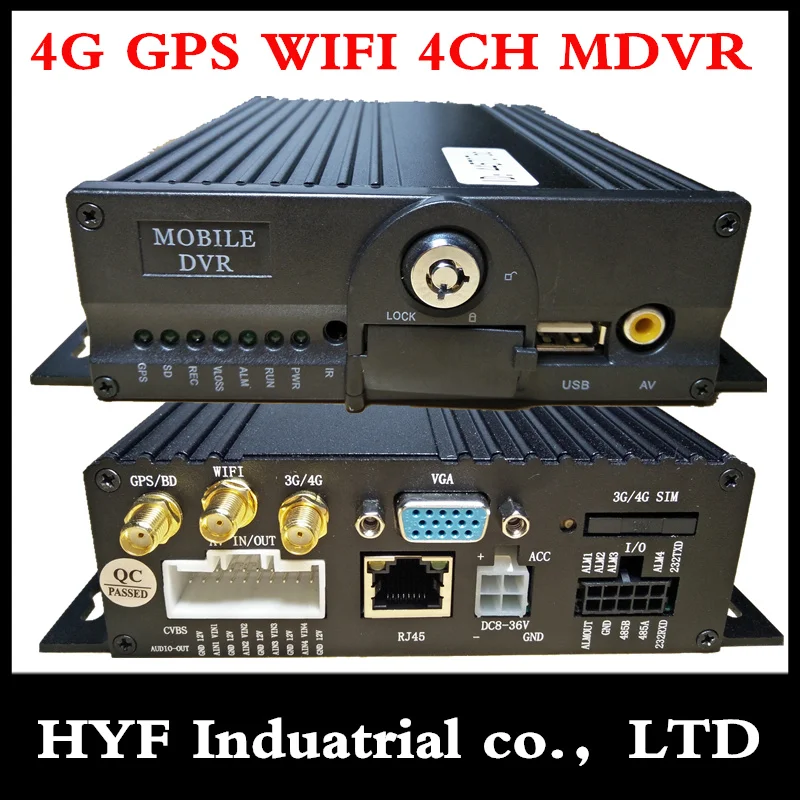 4g mdvr коаксиальный видео регистратор gps грузовой автомобиль/поезд/корабль