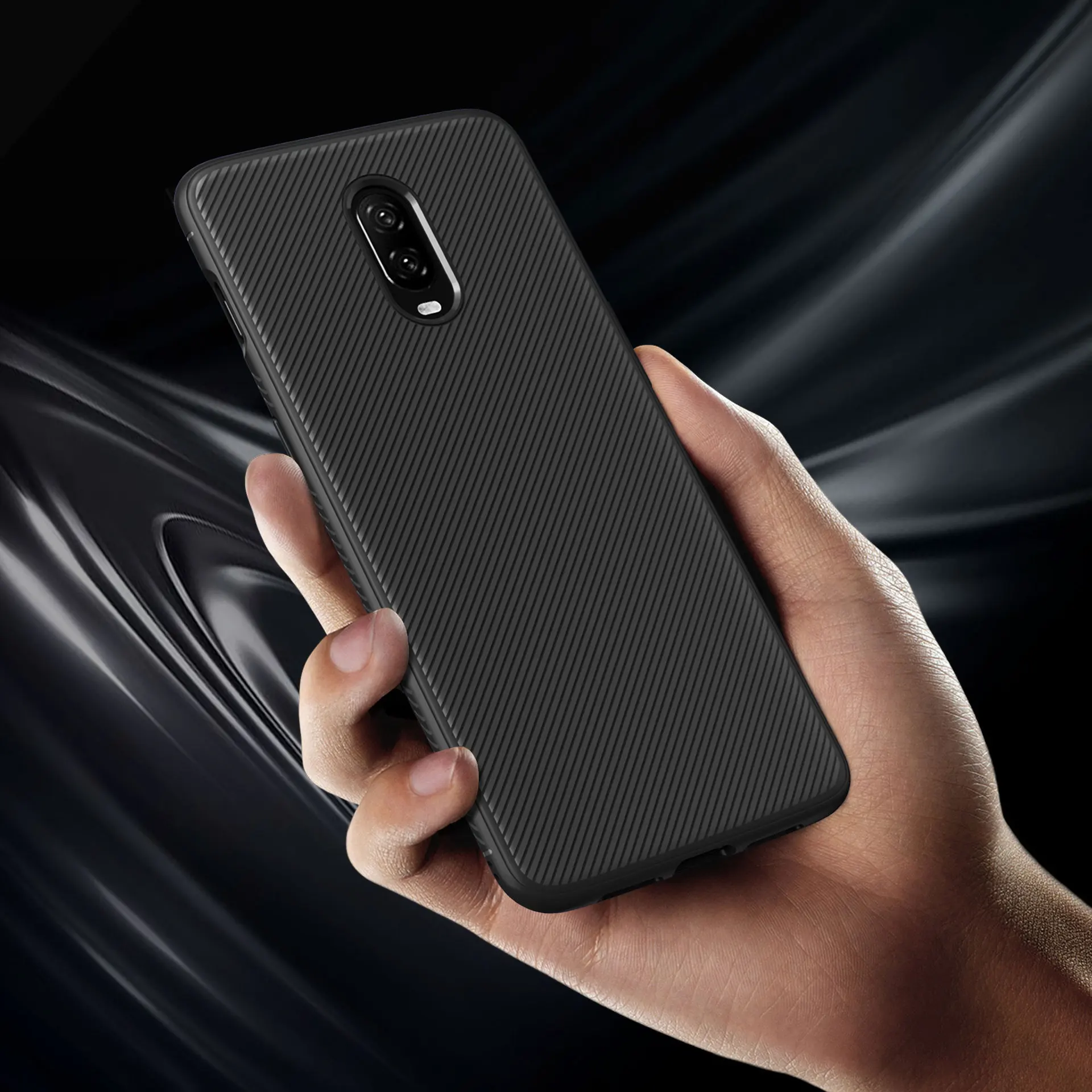 Нескользящий чехол для т OnePlus 6 T One Plus Т мягкий TPU задняя крышка Soild тонкий 1 + Oneplus6T