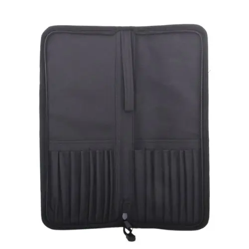 SOSW-Foldable Oxford Fabric Zipper Artist Brush Bag Case Holder--Black | Канцтовары для офиса и дома