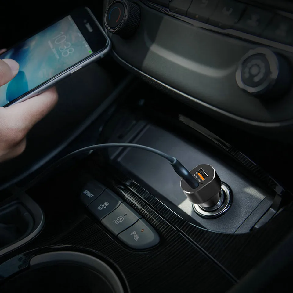 Автомобильное зарядное устройство Quick Charge 3,0 двойное автомобильное usb-устройство для зарядки телефона Qc 3,0 2,0 быстрая зарядка автомобильное зарядное устройство для Iphone 11 Pro Max