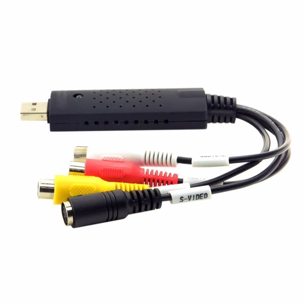 4 канальная звуковая видеокамера USB 2 0 ТВ DVD VHS S видео адаптер система наблюдения