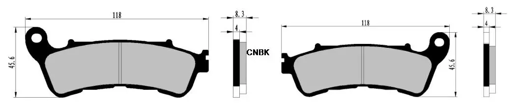 Набор тормозных таблеток для HONDA Street SH300 SH 300 R8 R9 Non ABS 2008 2009 | Автомобили и мотоциклы