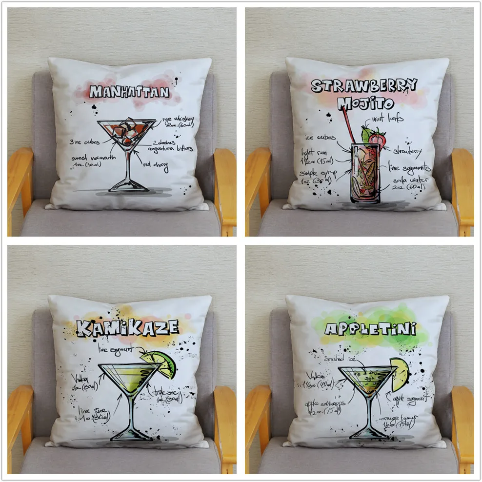 Питья адвокатского сословия коктейльное lemon Чай чехол для подушки с принтом
