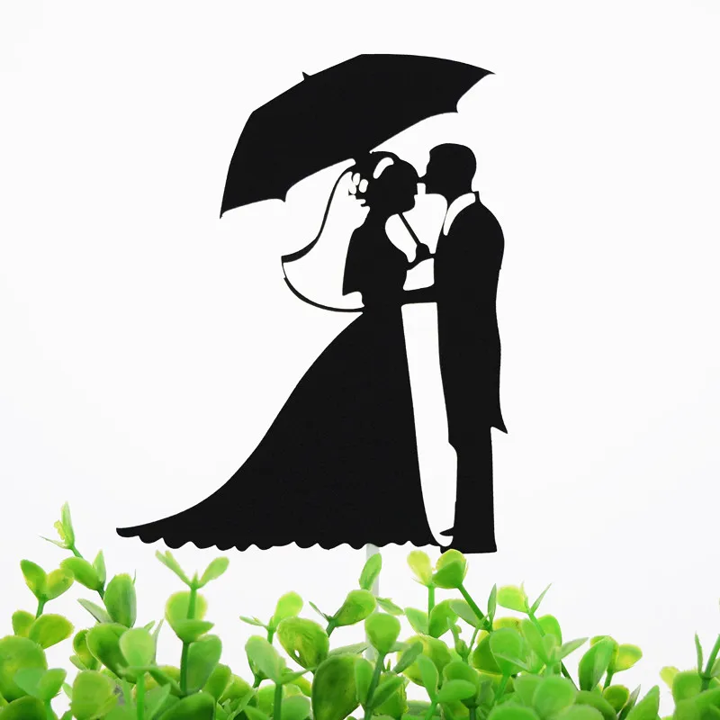 Торт Toppers флаги зонтик Mr Mrs Kiss Love Дети День Рождения Кекс Топпер Свадьба годовщина