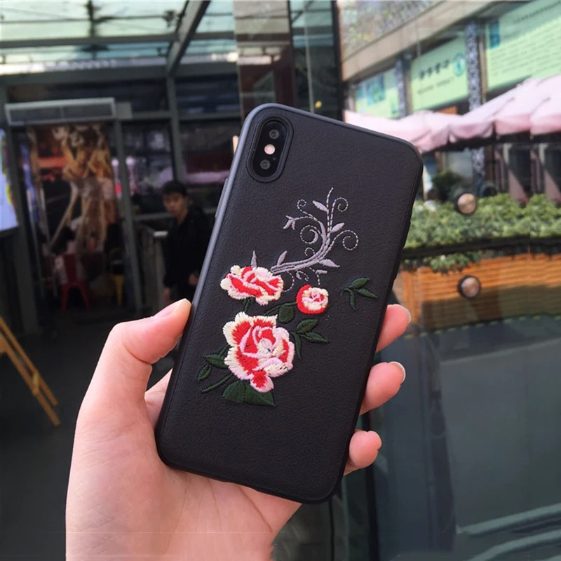 Роскошный чехол для телефона CHAOLIDA ручной работы с вышивкой IPhone X 6 6S Plus 7 8 8Plus