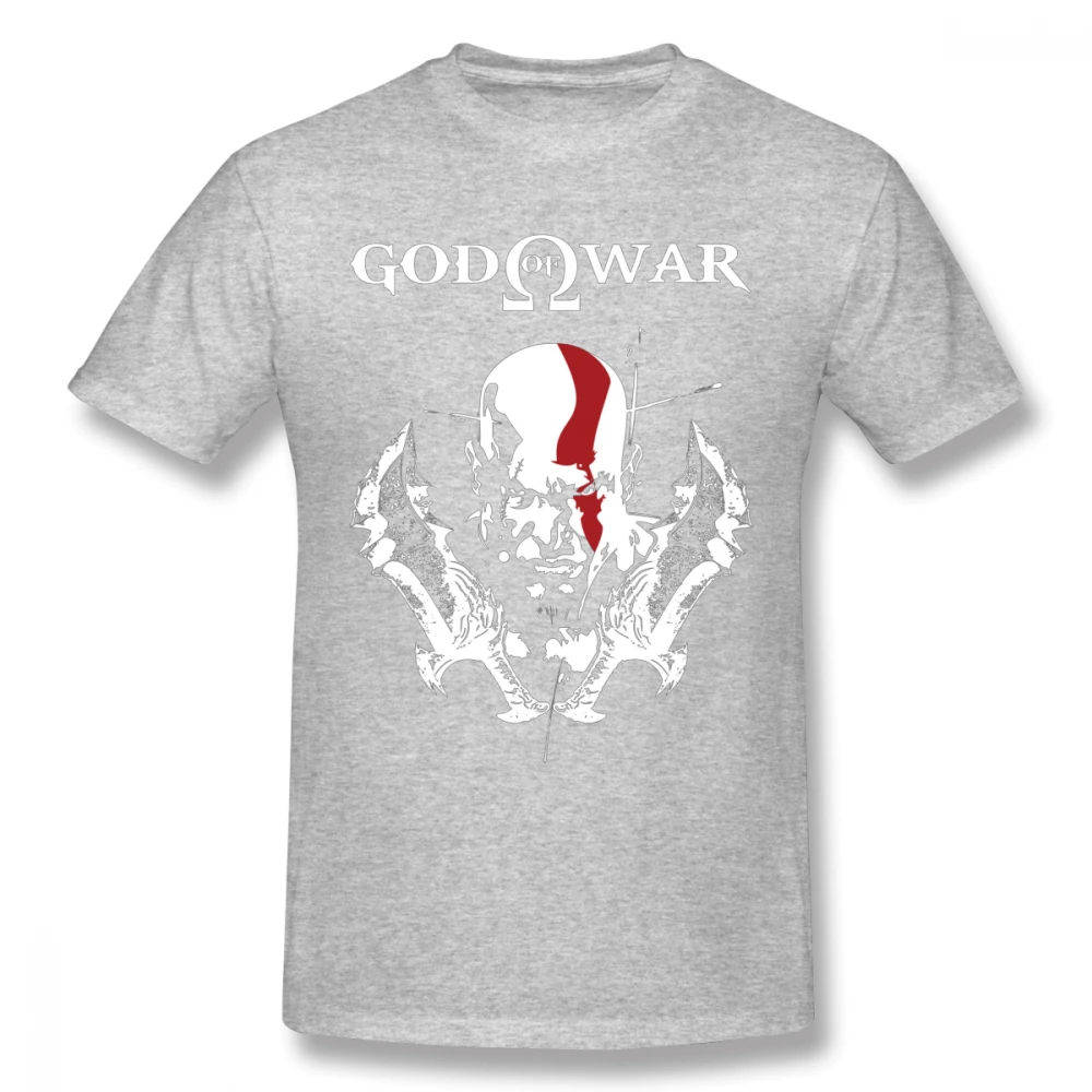 Серый Винтажный дизайн KRATOS GOD OF WAR Футболка мужская BONADIAO S-6XL плюс размер футболка хлопок Новое поступление футболка - Цвет: Серый