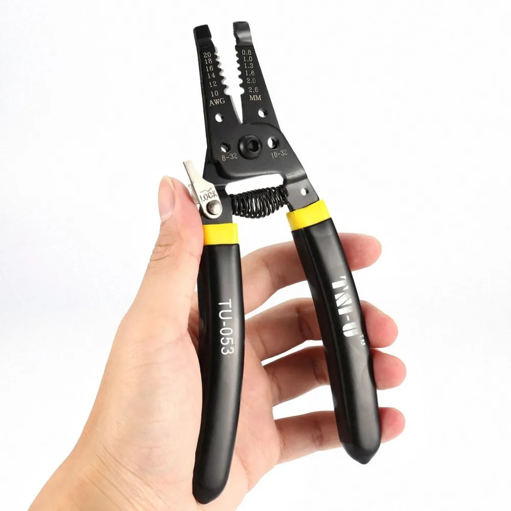 2018 New TU-053 High Quality Cable Wire Stripper Cutter Crimper Automatic Multifunctional TAB Terminal Crimping Plier Tools | Инструменты