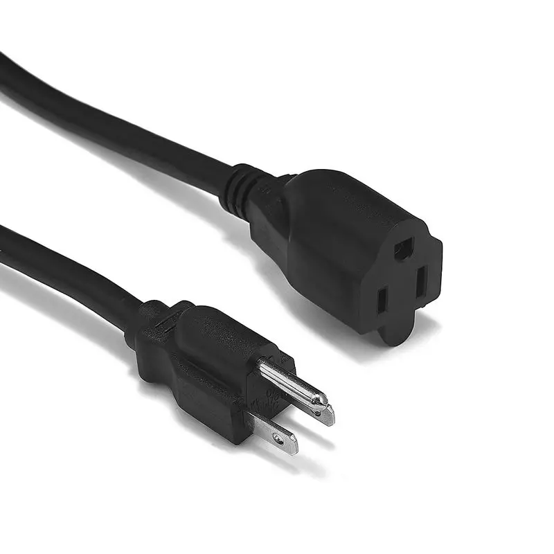 NEMA 5 15R до 15 P Удлинительный шнур питания UUSA вилка 1 м 16AWG кабель для ПК компьютера PSU