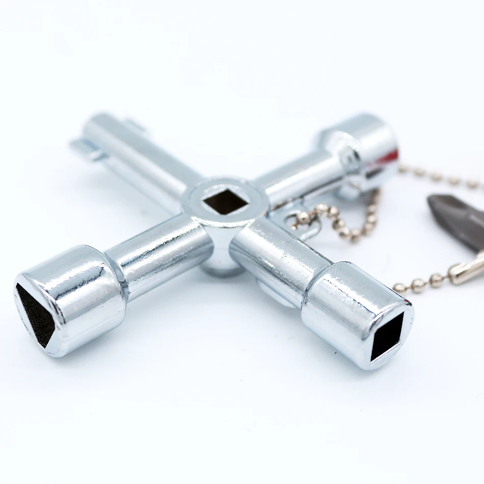 Multifunction 4 Ways Universal Triangle Wrench Key Plumber Keys For Gas Electric Meter Cabinets Bleed Radiators | Инструменты