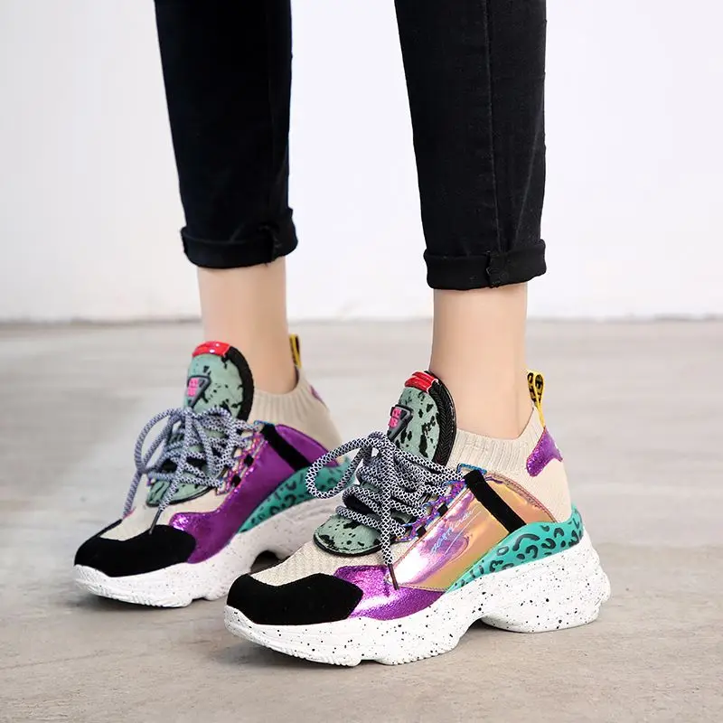 

Plus size 35-42 Genuine leather sneakers women casual shoes lace up round toe platform shoes fashion spring summer ladies shoes