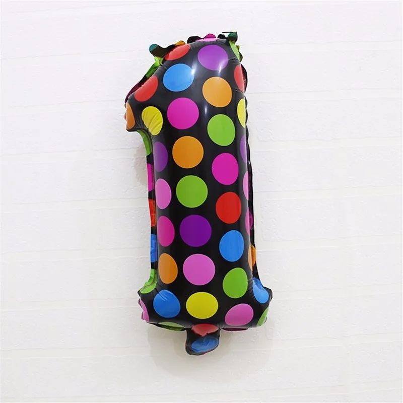 16 дюймовый точечный печатный номер фольгированный воздушный шар точка волны