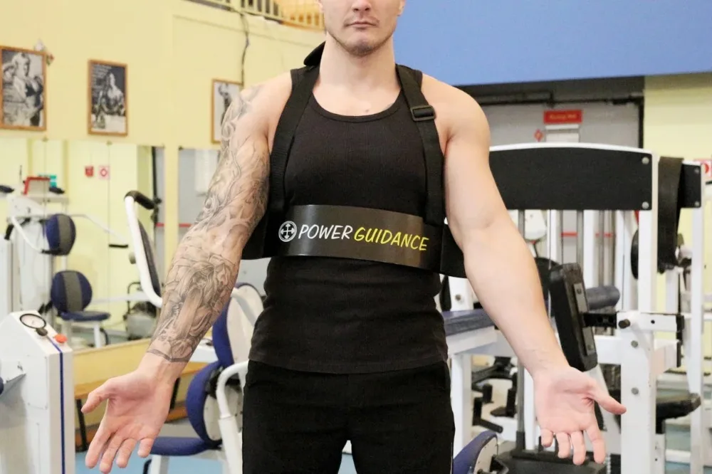 Power Guidance Тяжелая атлетика Arm Blaster Arm бодибилдинг с поддерживающими лямками мускулаторное оборудование для тренажерного зала фитнес-упражнения