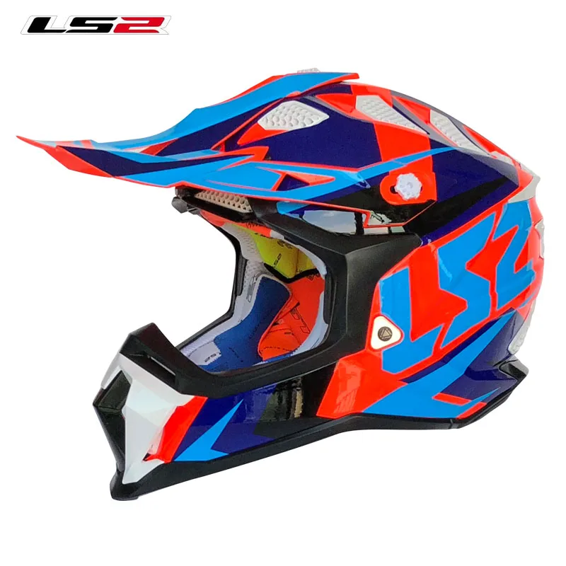LS2 MX470 subverter шлемы для мотокросса шустрые ATV dirt bike racing enduro casco capacete внедорожный спортивный LS2 мотоциклетный шлем - Цвет: 3