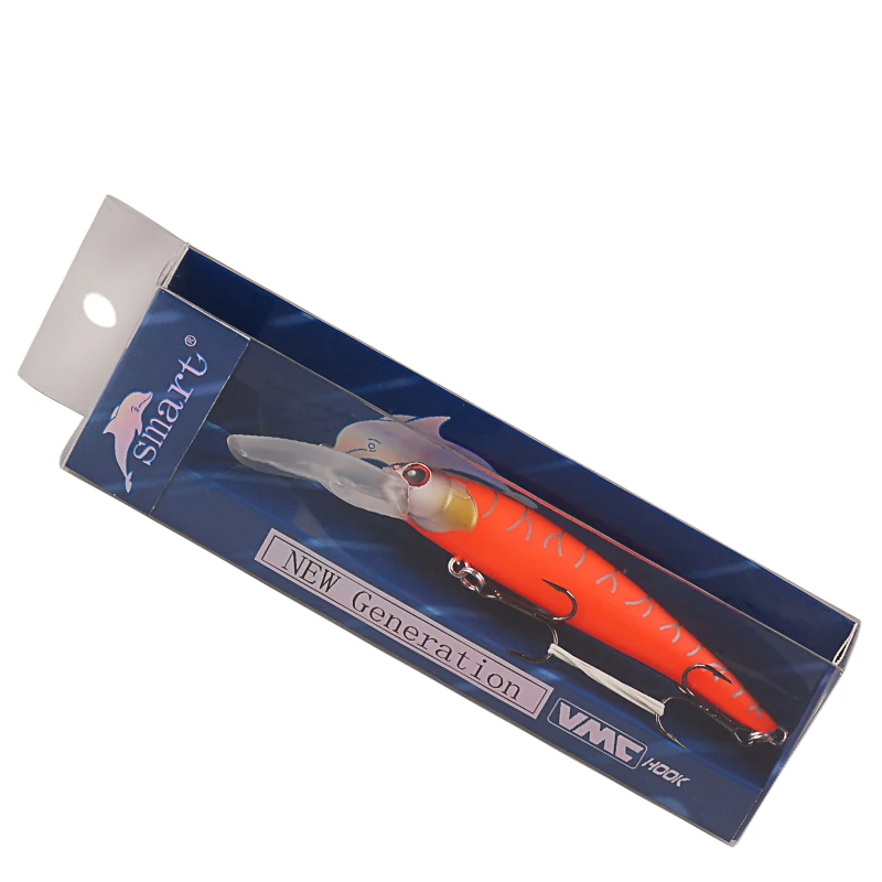 

Smart Minnow Bait 9cm 9.1g 3D Eyes Isca Artificial VMC Hook Fishing Wobblers Floating (2-3m) Leurre Peche for Carp Fishing Lures