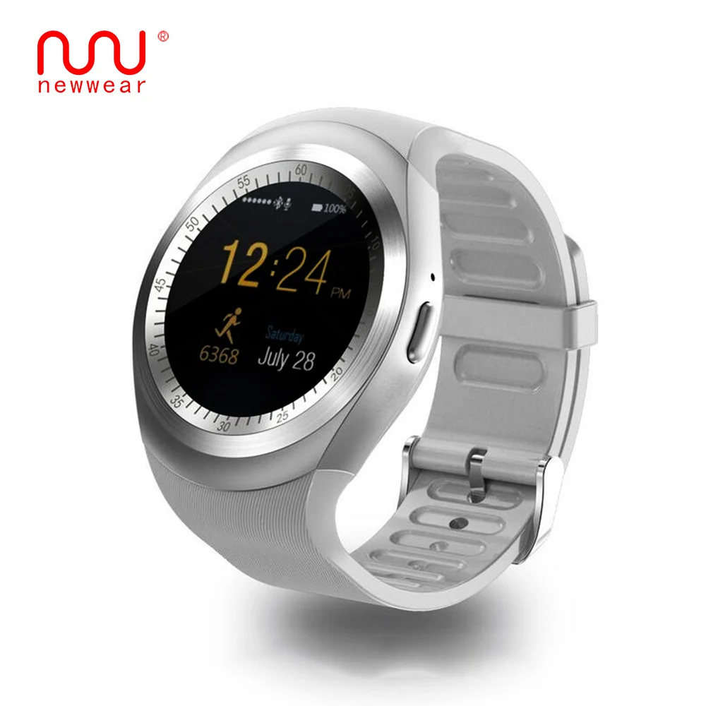NEWWEAR Y1 Smar часы с sim карты телефонный звонок спортивные мужские женские умные